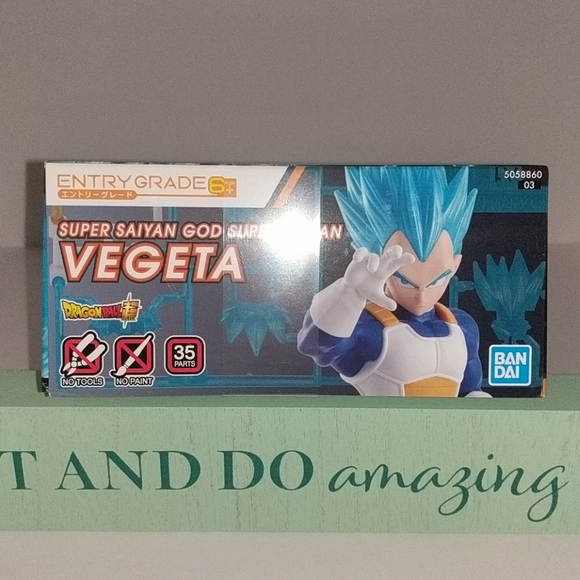 🎀 BANDAI 🎀 Super Saiyan Vegeta Model Kit Japan NEW AUTH 🎀 - Picture 5 of 6